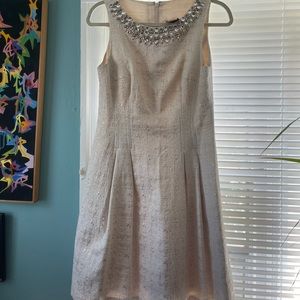 Vince Camino Dress W/ bejeweled collar